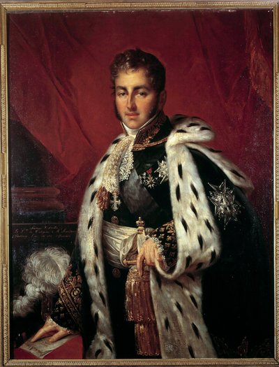 Portret Julesa Auguste Armanda Marie, księcia de Polignac (1780-1847) Przewodniczącego Rady Anonimowe malarstwo z XIX wieku. Prywatna kolekcja autorstwa Anonymous Anonymous