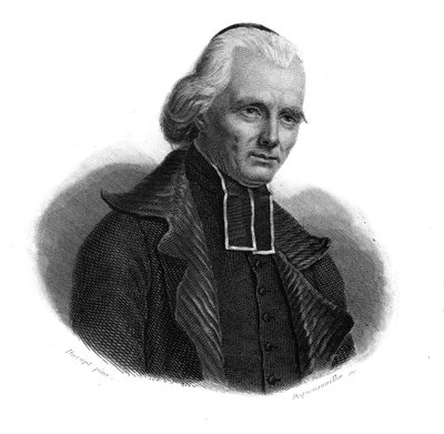 Portret opata LEGRIS-DUVAL (LEGRIS DUVAL) (1765-1819) spowiednika Ludwika XVI w „Portrety i historia pożytecznych mężczyzn: mężczyzn i kobiet wszystkich krajów i wszystkich warunków, którzy nabyli prawa do uznania mężczyzn” opublikowany i propagowane przez autorstwa Anonymous Anonymous