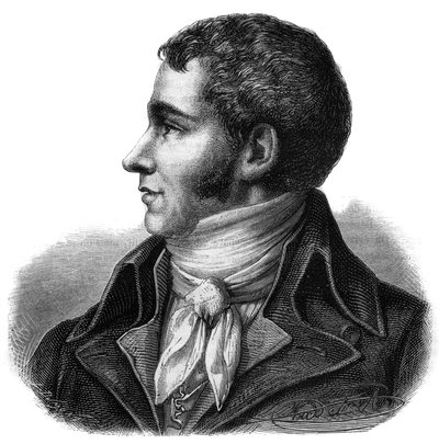 Portret Marca Davida Alba Lasource (1763-1793) zastępcy Tarna na Zjeździe Krajowym - Grawerowanie w „Histoire des Girondins” Alphonse de Lamartine (1790-1869) 1865-1866 - Kolekcja prywatna autorstwa Anonymous Anonymous