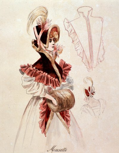 Portret Musette z Cyganerii Pucciniego (1892-1895) autorstwa Anonymous Anonymous