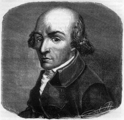 Portret Pierre Florent (Pierre-Florent) Louvet, dit Louvet de la Somme (1757-1818), polityk francuski - Grawerowanie w „Histoire des Girondins” Alphonse de Lamartine (1790-1869) 1865-1866 - Kolekcja prywatna autorstwa Anonymous Anonymous