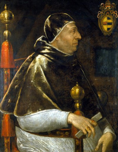 Portret papieża Aleksandra VI (Rodrigo Borgia 1431-1503). malarstwo anonimowe. . Mediolan. autorstwa Anonymous Anonymous