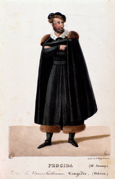 Portret Procidy w interpretacji Joanny w operze Nieszpory sycylijskie Giuseppe Verdi autorstwa Anonymous Anonymous