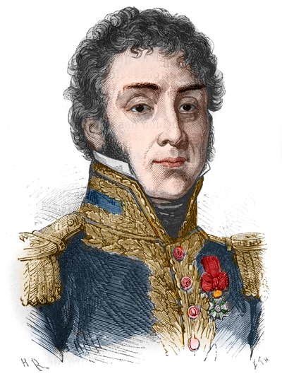 Portret Remy Joseph Isidore Exelmans (lub Exelmans), marszałek i par Francji (1775 - 1852) - w „” L