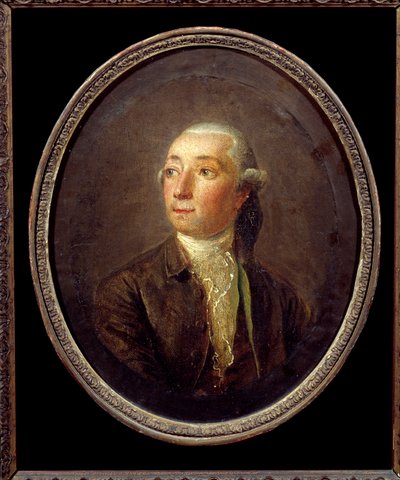 Portret Restifa de La Bretonne (1734-1806) francuskiego pisarza. Anonimowe malowanie. Prywatna kolekcja. autorstwa Anonymous Anonymous
