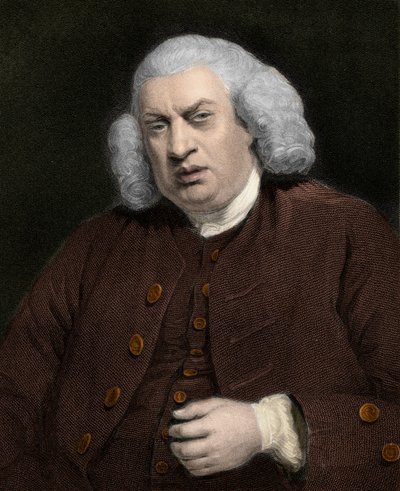 Portret Samuela Johnsona (1709-1784), angielskiego pisarza - Samuela Johnsona autorstwa Anonymous Anonymous