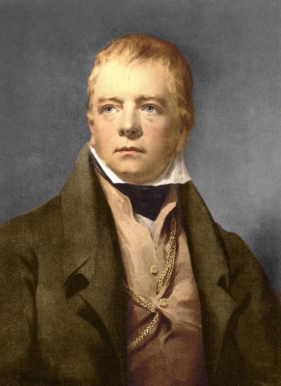Portret Sir Waltera Scotta (1771-1832), szkockiego poety, powieściopisarza i historyka. autorstwa Anonymous Anonymous