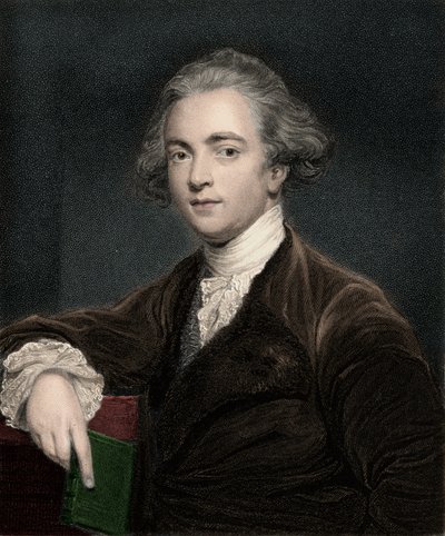 Portret Sir William Jones (1746-1794), językoznawca angielskiego - Sir William Jones 1746-1794 - filolog angielski autorstwa Anonymous Anonymous