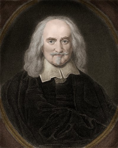 Portret Thomasa Hobbesa (1588-1679) Angielski filozof - Thomas Hobbes 1588-1679 Angielski filozof i teoretyk polityki autorstwa Anonymous Anonymous