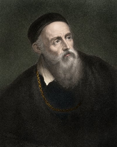 Portret Tycjana (1490-1576), Tiziano Vecellio, malarz wenecki autorstwa Anonymous Anonymous