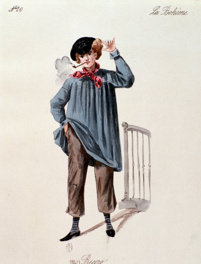 Portret ulicznego handlarza I z La boheme Pucciniego (1892-1895) autorstwa Anonymous Anonymous