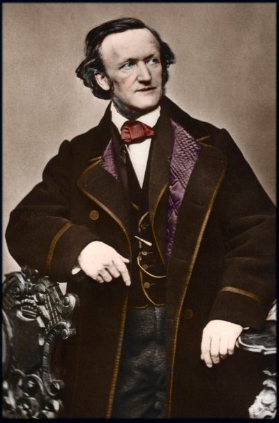 Portret kompozytora Ryszarda Wagnera (1813-1883) - Portret Ryszarda Wagnera (1813-1883), niemieckiego kompozytora. autorstwa Anonymous Anonymous