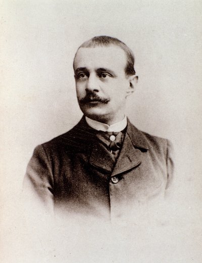 Portret angielskiego kompozytora Charlesa Bordesa (zdjęcie czarno-białe, ok. 1900) autorstwa Anonymous Anonymous