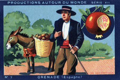 Produkcje na całym świecie: Granada w Hiszpanii. Chromolitografia z 1933 roku w „Albumie Josepha-Milliata”” autorstwa Anonymous Anonymous