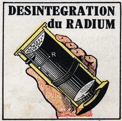 Rad: rozpad radu. Anonimowa ilustracja z 1925 r. Ze zbiorów prywatnych. autorstwa Anonymous Anonymous