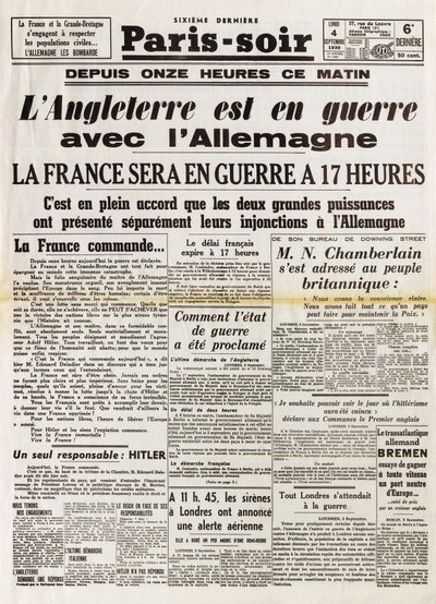 II wojna światowa (1939-1945) - II wojna światowa (II lub II wojna światowa): Wieczór paryski 4 września autorstwa Anonymous Anonymous