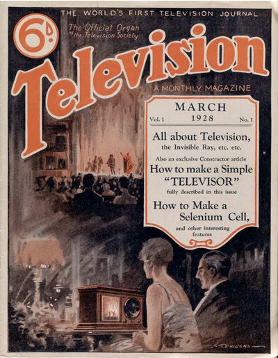Telewizja: miesięcznik. Tom 1. Pierwszy na świecie dziennik telewizyjny autorstwa Anonimowych autorstwa Anonymous Anonymous