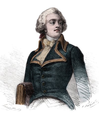 The Count Louis Marie de Narbonne-Lara (Narbonne Lara) (1755-1813) Francuski hrabia i generał - Grawerowanie w „Histoire des Girondins” Alphonse de Lamartine (1790-1869) 1865-1866 - Kolekcja prywatna autorstwa Anonymous Anonymous