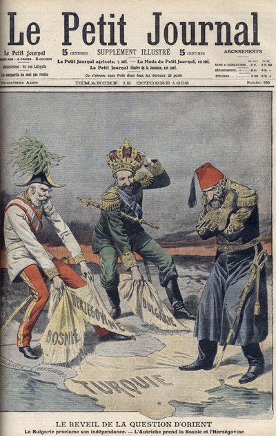 Odrodzenie się materii krajów Wschodu i Bałkanów, ilustracja na okładce z „Le Petit Journal” autorstwa Anonymous Anonymous