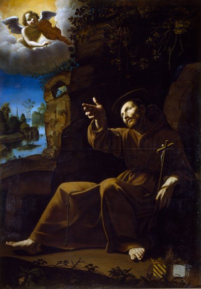 Wizja św. Franciszka (obraz) autorstwa Anonymous Anonymous