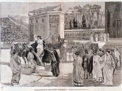 Przybycie Deianira ze sztuki Dejanira Camille Saint-Saensa wystawionej na arenie Beziersa w 1898 roku autorstwa Anonymous Anonymous