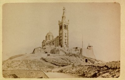 Miasto Marsylia i okolice około 1885 -1890: Notre Dame de la garde, kolekcja prywatna autorstwa Anonymous Anonymous