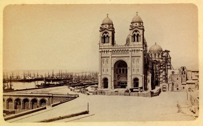 Marsylia i okolice ok. 1885 -1890: budowa katedry, zbiory prywatne autorstwa Anonymous Anonymous