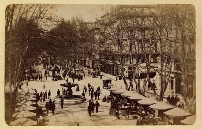 Marsylia i okolice ok. 1885-1890: Spacer Kwiatów, Kursy Saint Louis, kolekcja prywatna autorstwa Anonymous Anonymous