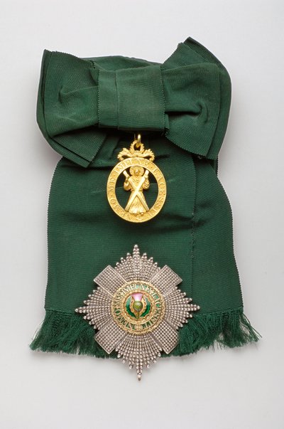 Wielka Brytania - Order of the Thistle - Góra: odznaka, model na receptę, wykonany przez Johna Jamesa Eddingtona (Londyn) autorstwa Anonymous Anonymous