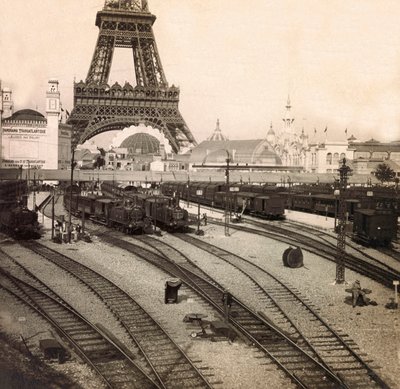 Ekspozycja uniwersalna 1900 - Exposition Universelle de 1900 w Paryżu: stacja Champs de Mars - kolekcja prywatna autorstwa Anonymous Anonymous