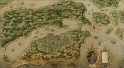 Widok Ambona, ok. 1617 r. (olej na płótnie) autorstwa Anonymous Anonymous