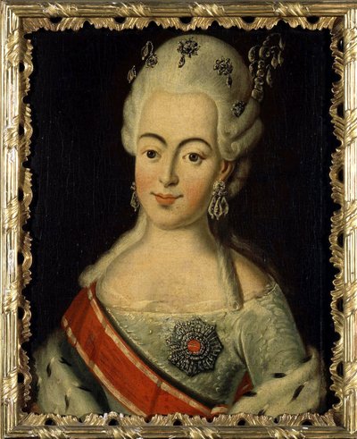 Wilhelmine Louise z Hesji Darmstadt (1755-1776) - Wielka Księżna Rosji jako Natalia Aleksiejewna - Portret Wielkiej Księżnej Natalii Aleksiejewny z Rosji, Księżniczki Wilhelminy Luizy z Hesji-Darmstadt autorstwa Anonim autorstwa Anonymous Anonymous