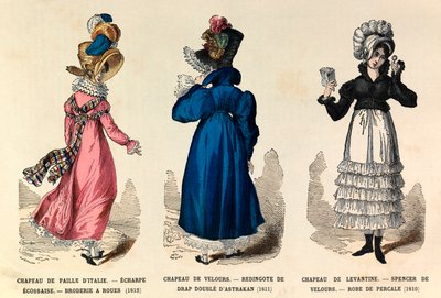 Stroje damskie w latach 1810-1812 (panowanie cesarza Napoleona I) – kolekcja prywatna autorstwa Anonymous Anonymous