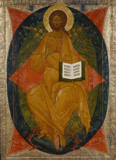 Chrystus w majestacie z pasma Deesis, 1497 autorstwa Anonymous Russian icon painter