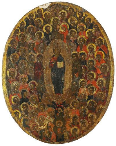 Deesis, XVII wiek autorstwa Anonymous Russian icon painter