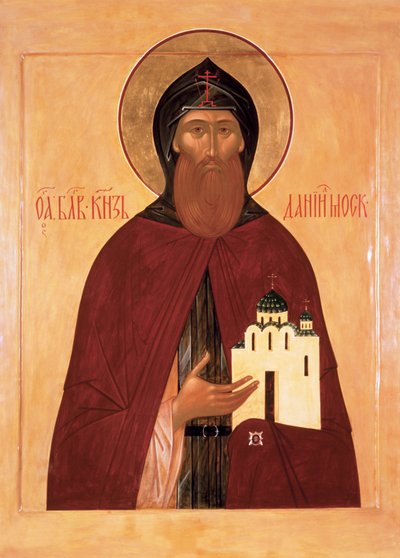 Święty Daniel z Moskwy autorstwa Anonymous Russian icon painter