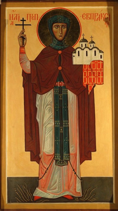 Święta Eupraksja, księżna Pskowa autorstwa Anonymous Russian icon painter