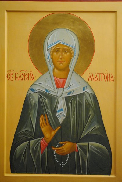 Święta Matrona z Moskwy, XX wiek autorstwa Anonymous Russian icon painter