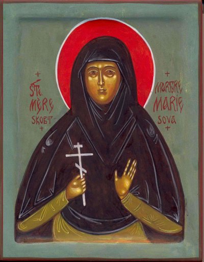 Święta Matka Maria, XX wiek autorstwa Anonymous Russian icon painter
