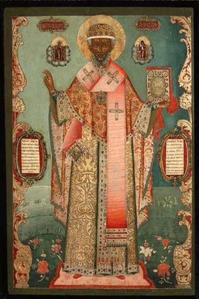 Święty Mikołaj z Zarayska, początek XVIII wieku. autorstwa Anonymous Russian icon painter