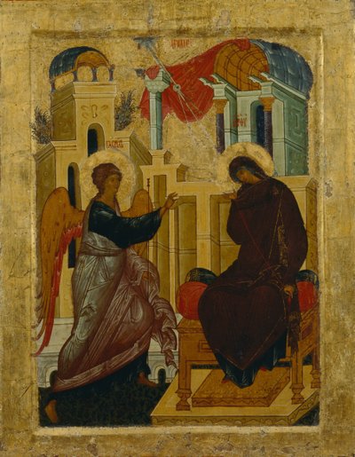Zwiastowanie, 1497 autorstwa Anonymous Russian icon painter