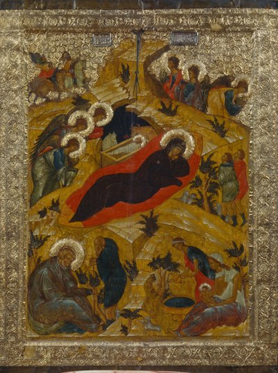 Narodzenia Pańskiego, 1497 autorstwa Anonymous Russian icon painter