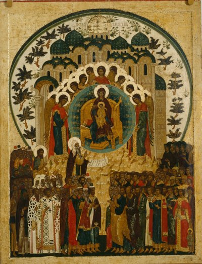 Godna Istota, 1497 autorstwa Anonymous Russian icon painter