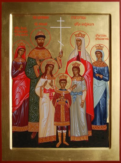 Zabita rodzina cara Mikołaja II, 2004-2007 autorstwa Anonymous Russian icon painter