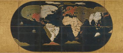 Mapa świata, XVI wiek. autorstwa Anonymous master.