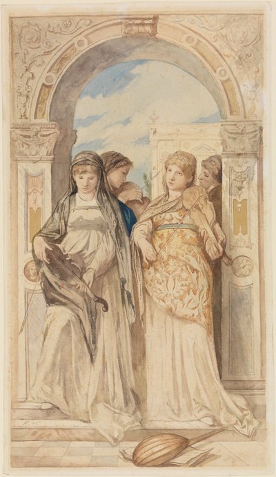 Koncert autorstwa Anselm Feuerbach