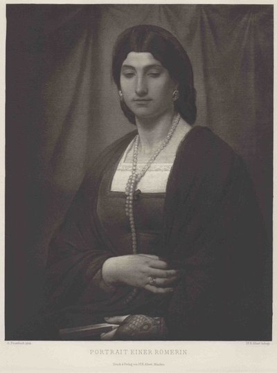 niemiecki: Bildnis einer Römerin (Nanna) Portret kobiety (Nanna) autorstwa Anselm Feuerbach