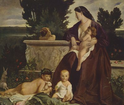 Szczęście Matki (obraz olejny) autorstwa Anselm Feuerbach