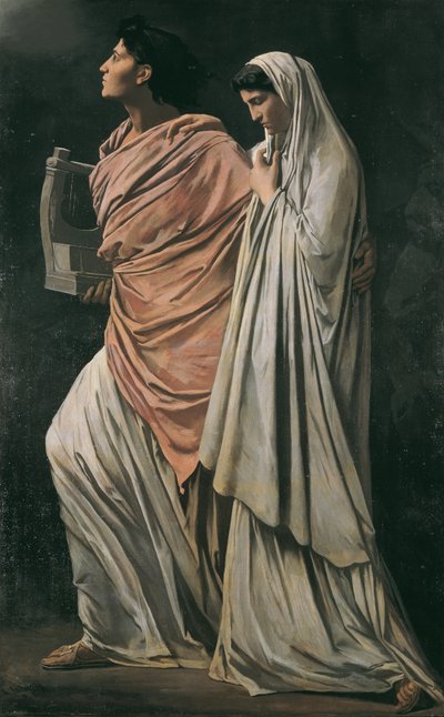 Orfeusz i Eurydyka autorstwa Anselm Feuerbach