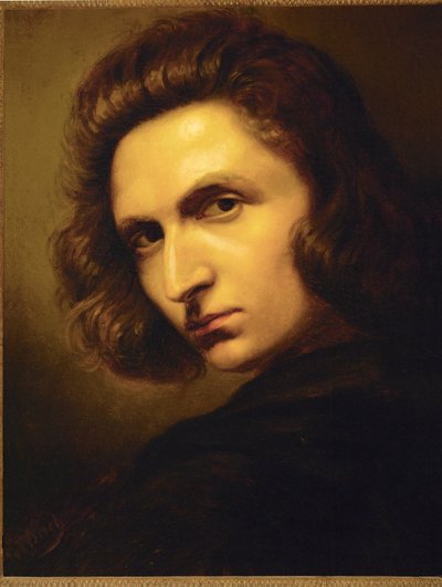 Autoportret (olej na płótnie) autorstwa Anselm Feuerbach